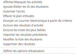 Plus d'outils registres de notes