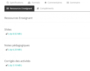 Ressources enseignants deverouillees